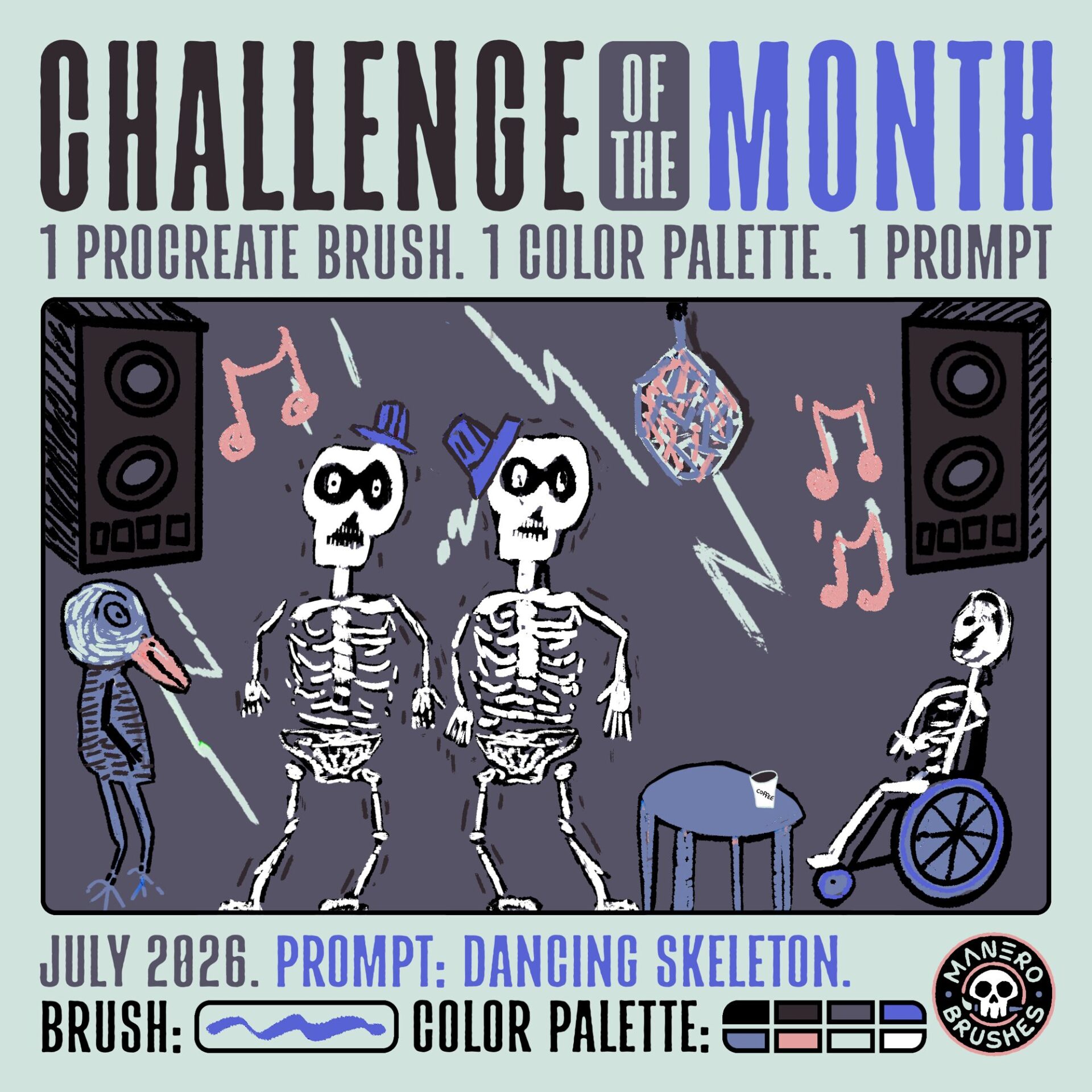 Tekenchallenge voor juli 2026